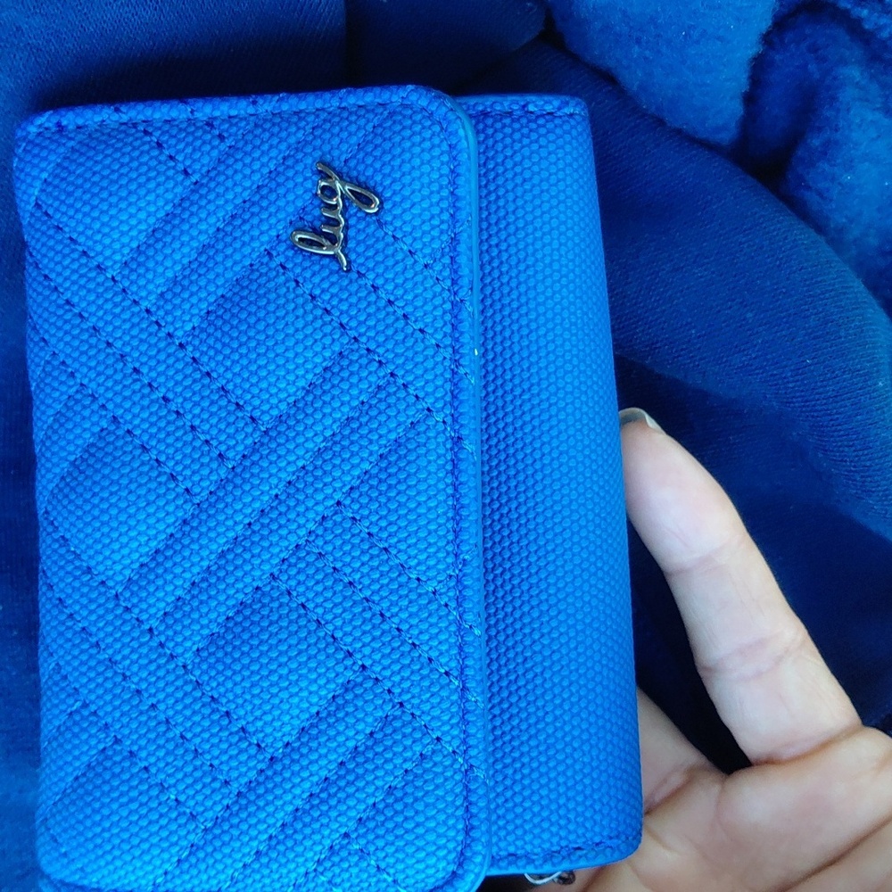 Lug Vibrant Blue Textured Wallet